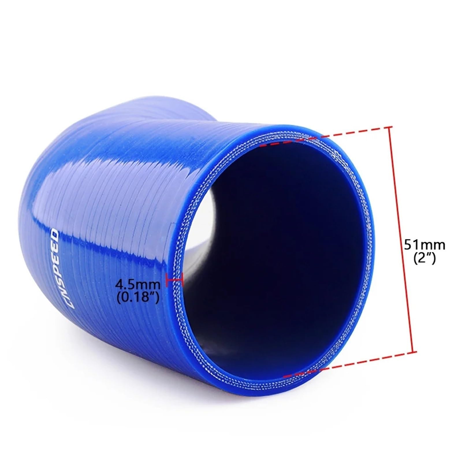 Przewód turbosprężarki Uniwersalny 2,0",5" 3" /51mm 63mm 76mm 45 stopni kolanko silikonowe wąż rura intercooler turbo wlot łącznik(76mm)