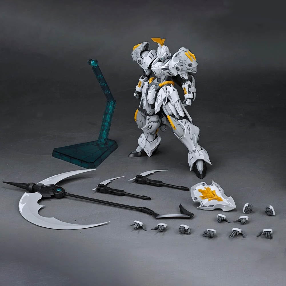 Iron Sickle-Kay - Modellino Mecha da 17 cm, con espositore per armi | Kit Mecha completamente articolato, mani sostituibili, regalo da collezione Hobby