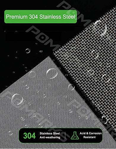 Wire Mesh, 2 Rolls 30x100cm (12"x39.4"), 304 Stainless Steel 120 Mesh Woven Screen for Fine Pest Protection Air Vent Covers - Image 2