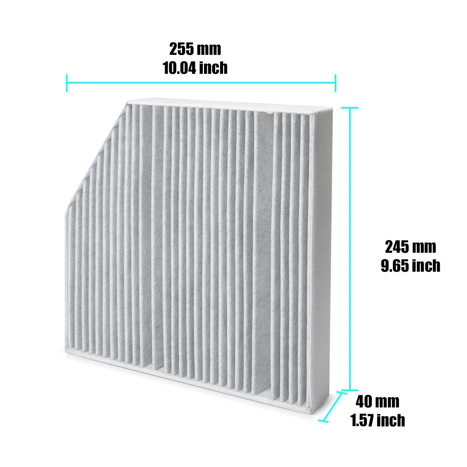 Filtro di Ricambio Filtro aria abitacolo auto adatto per Mercedes-Benz GLC X253 2015-2022 200 250 300 220d 250d 300d 350e 43 63 S A2058350147