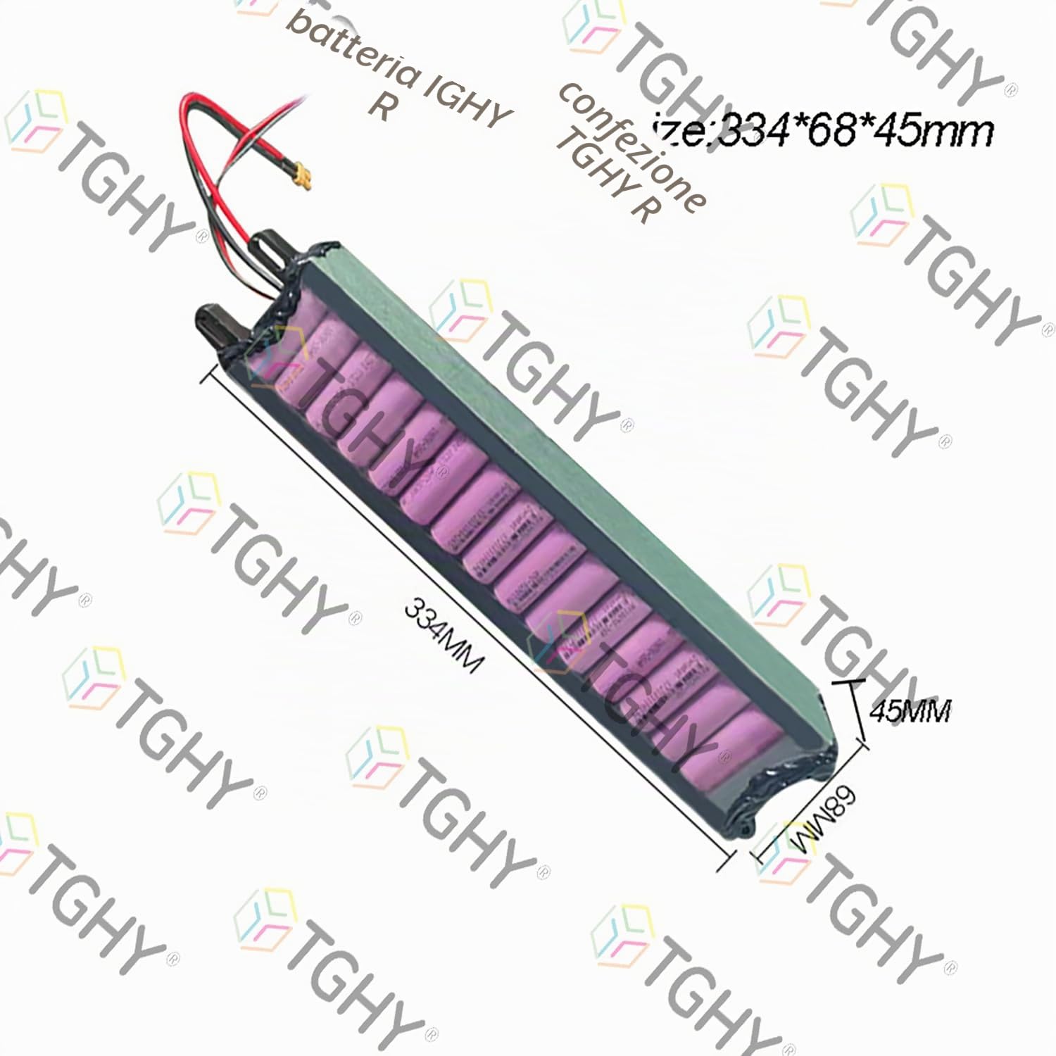 TGHY Batteria al Litio Pieghevole per Monopattino Elettrico 36V 4.4Ah 5.2Ah 6.6Ah 7.8Ah, Batteria di Ricambio per monopattini elettrici, Hoverboard e Skateboard con Motore 280,8W.,36v7.8ah
