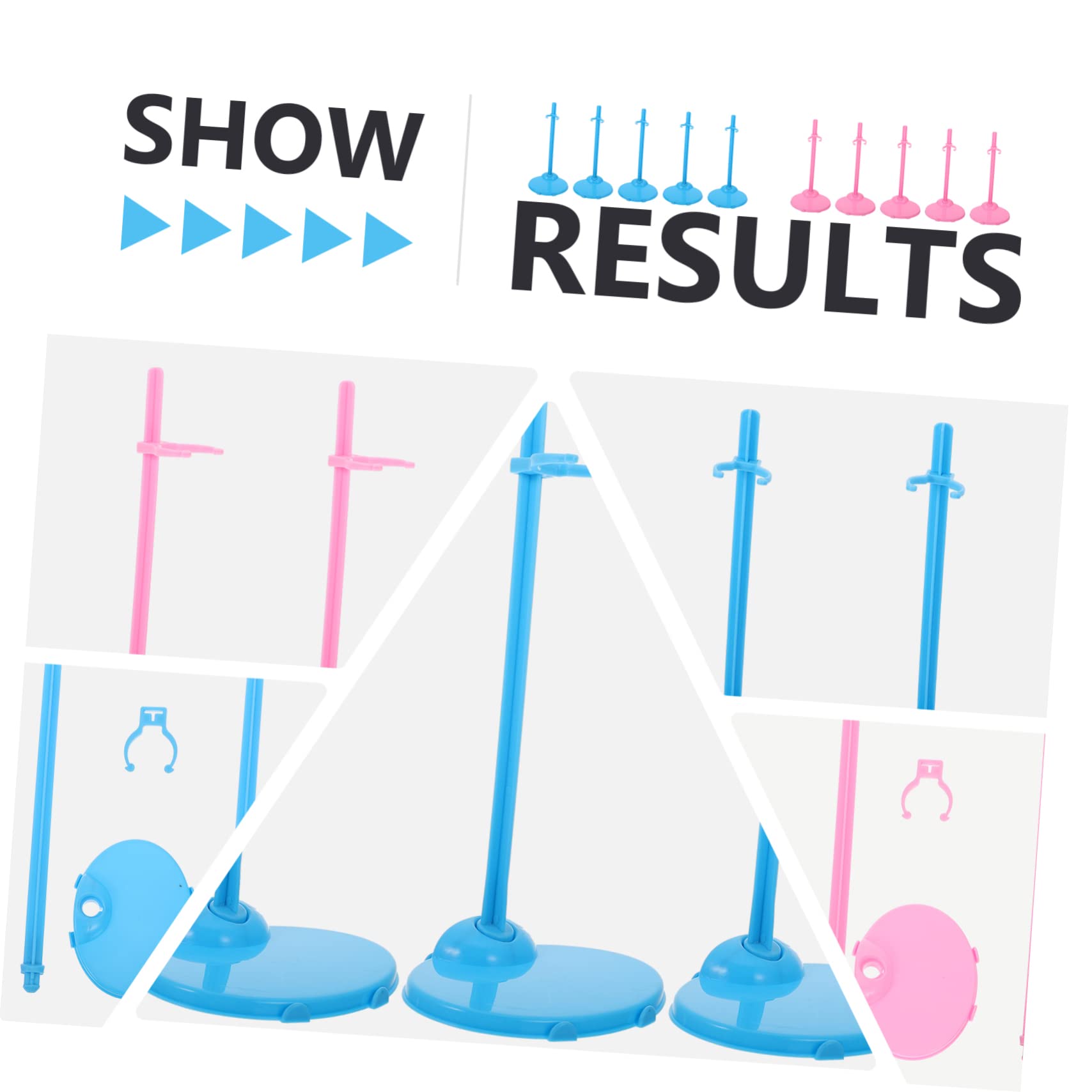 LIOOBO Doll Support Frame 20pcs Set Plastic Boys and Girls Creative Play Stands for Dolls