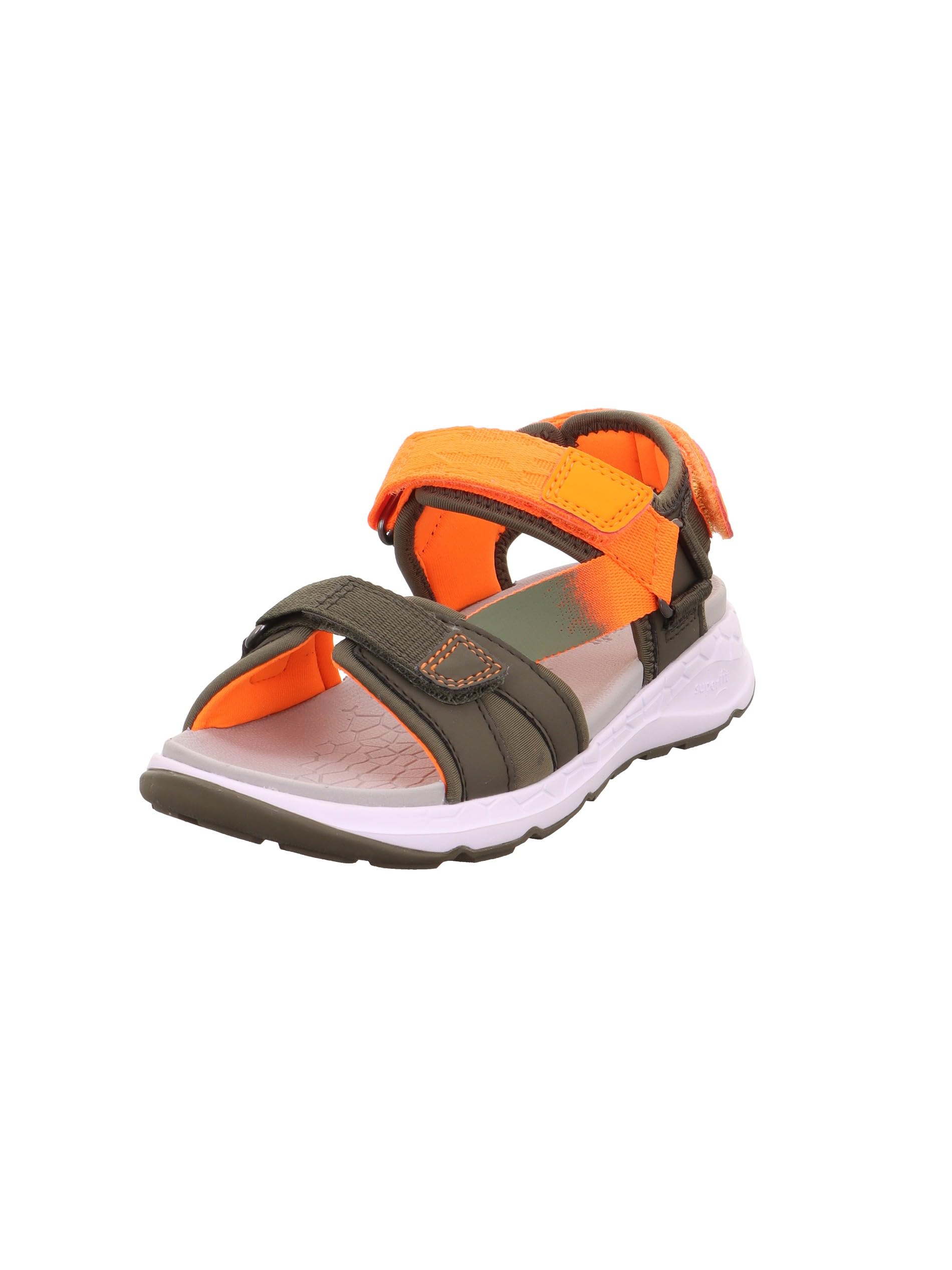 Superfit Boys Criss Cross Sandals, Green Orange 7020, 10.5 UK Child