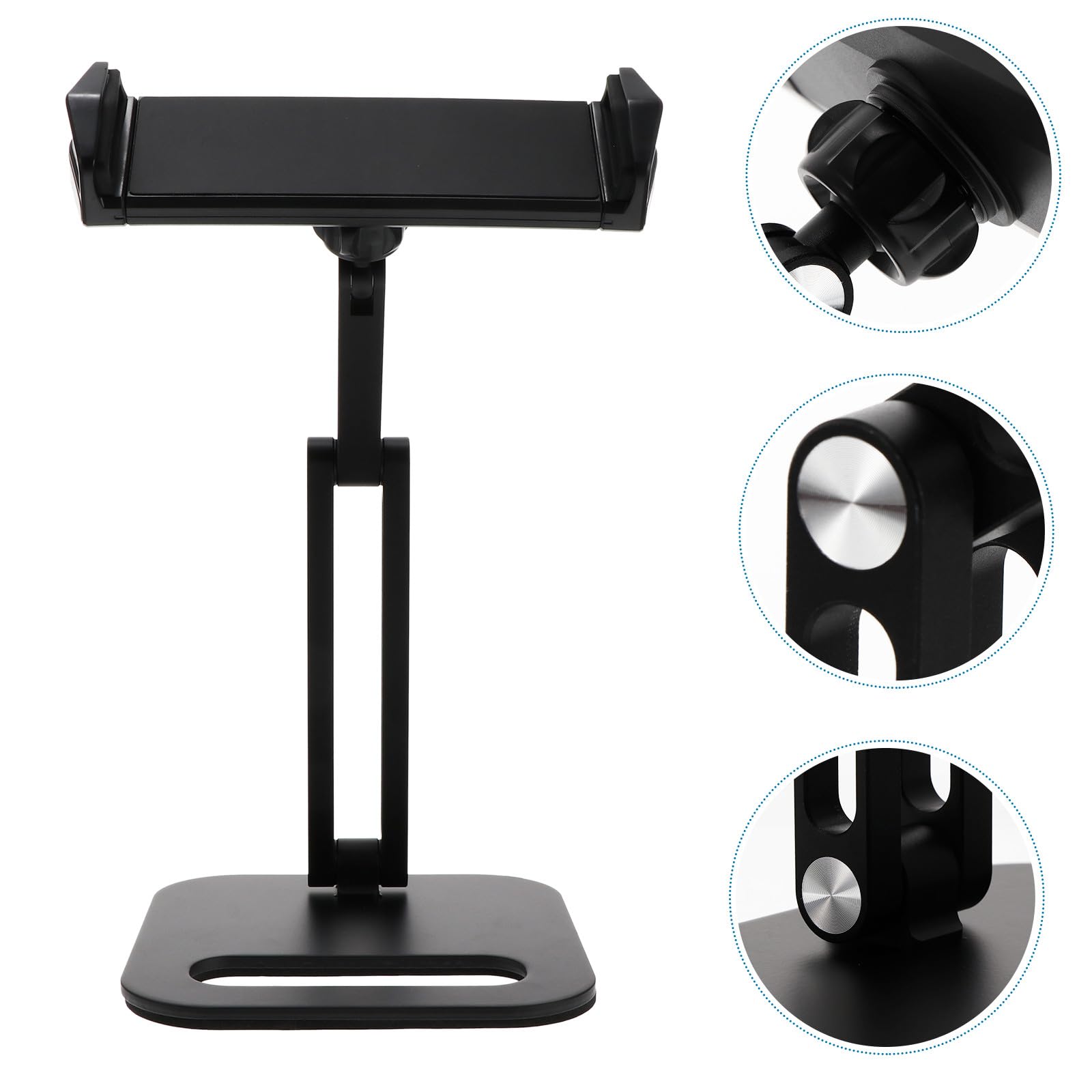 VALICLUD Soporte para Teléfono Móvil y Tablet con Altura y Ángulo Ajustable, Aluminio y TPU, Antideslizante para Transmisiones y Videos