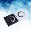 Switch Touch Panel, Single Color Touch Panel Dimmer Wall Switch Controller LED Light Strip DC 12V-24V Black