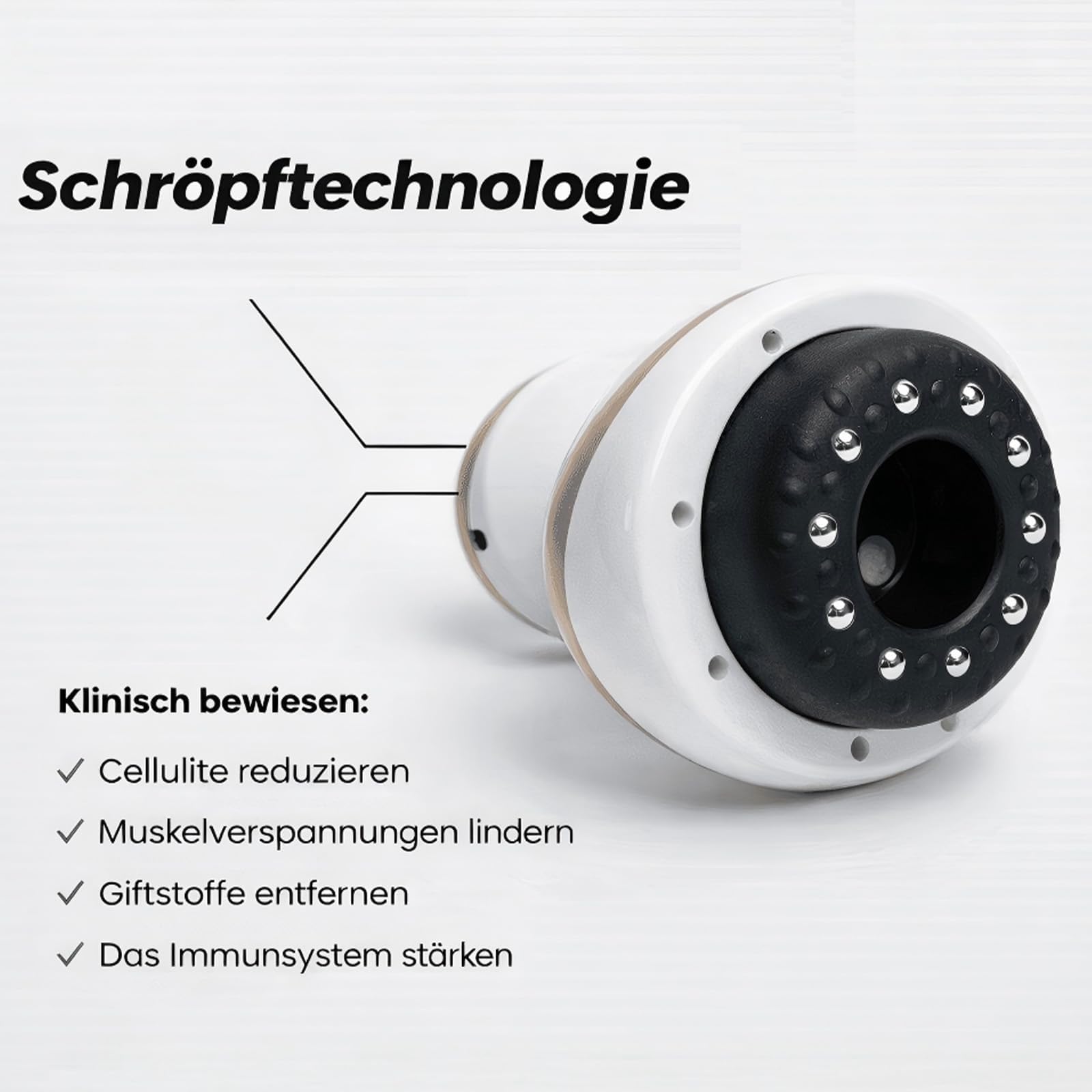 Celluviaa Gerät, Vacuvia Cellulite Massager, Celluviaa Cellulite-Behandlung, 4-in-1 – Vakuum Massagegerät mit Wärmetherapie zur Cellulite-Reduktion