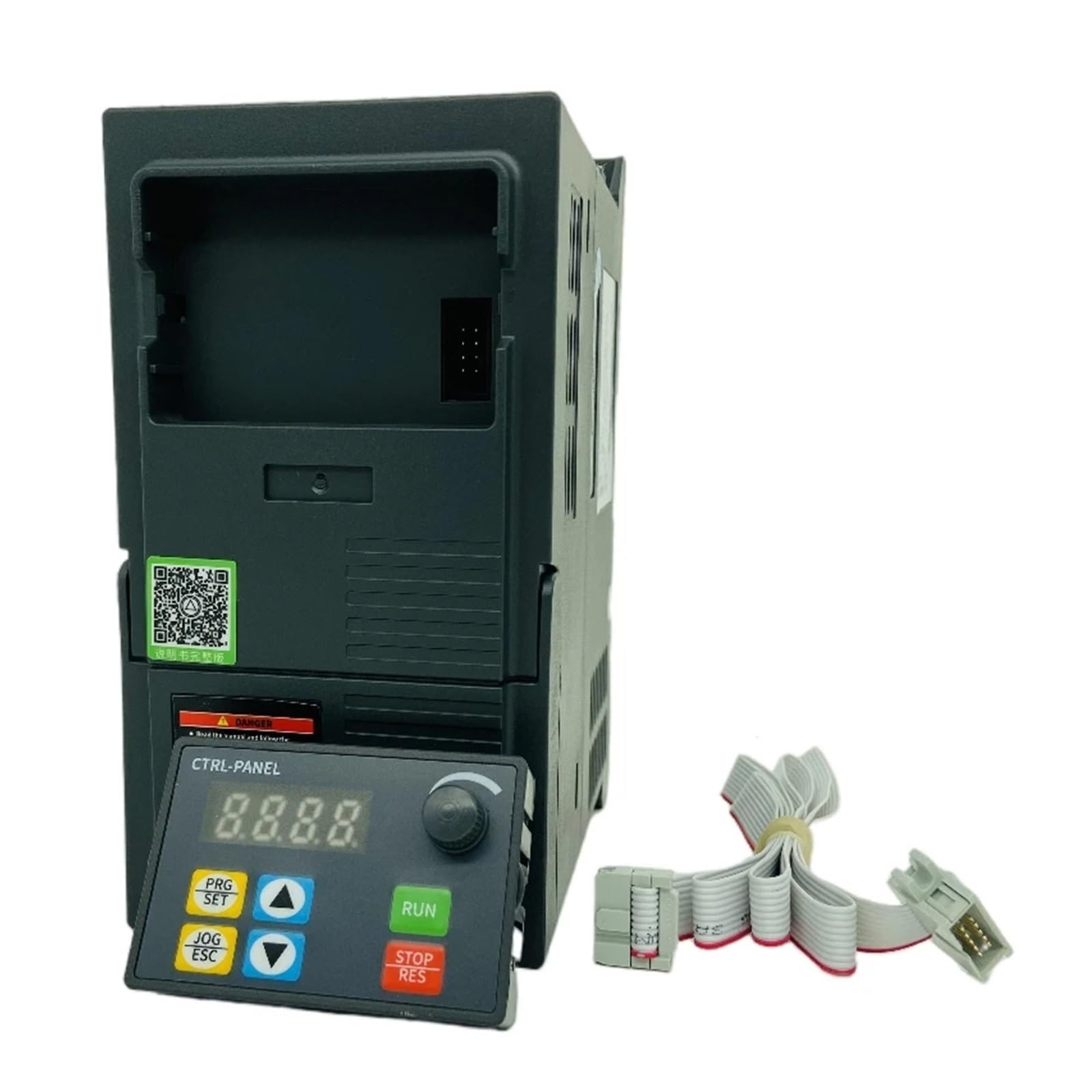 VFD With Cable 0.75/1.5/2.2/3/5.5/7.5KW 220/V 380V Variable Frequency Drive Converter 1phase 3phases Motor Speed Controller(0.75KW,3ph220V-3ph220V)