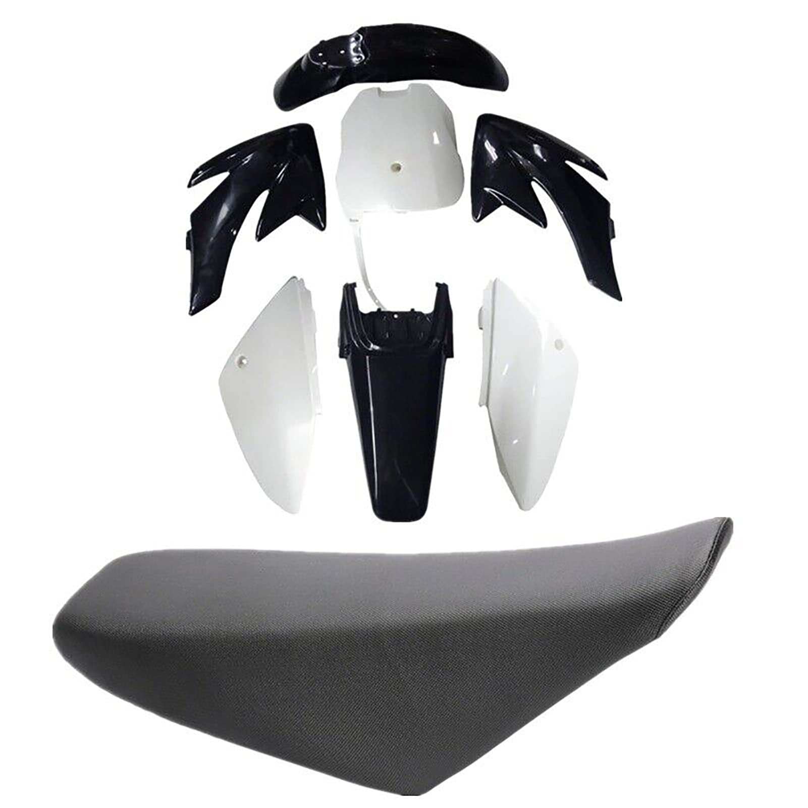 Plastics Fender Fairing kit + Seat for CRF70 XR70 Thumpstar Dirt Pit Bike 125cc 140cc 160