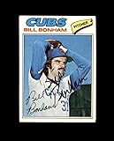 Bill Bonham Signed Original 1977 Topps Chicago Cubs Autograph
