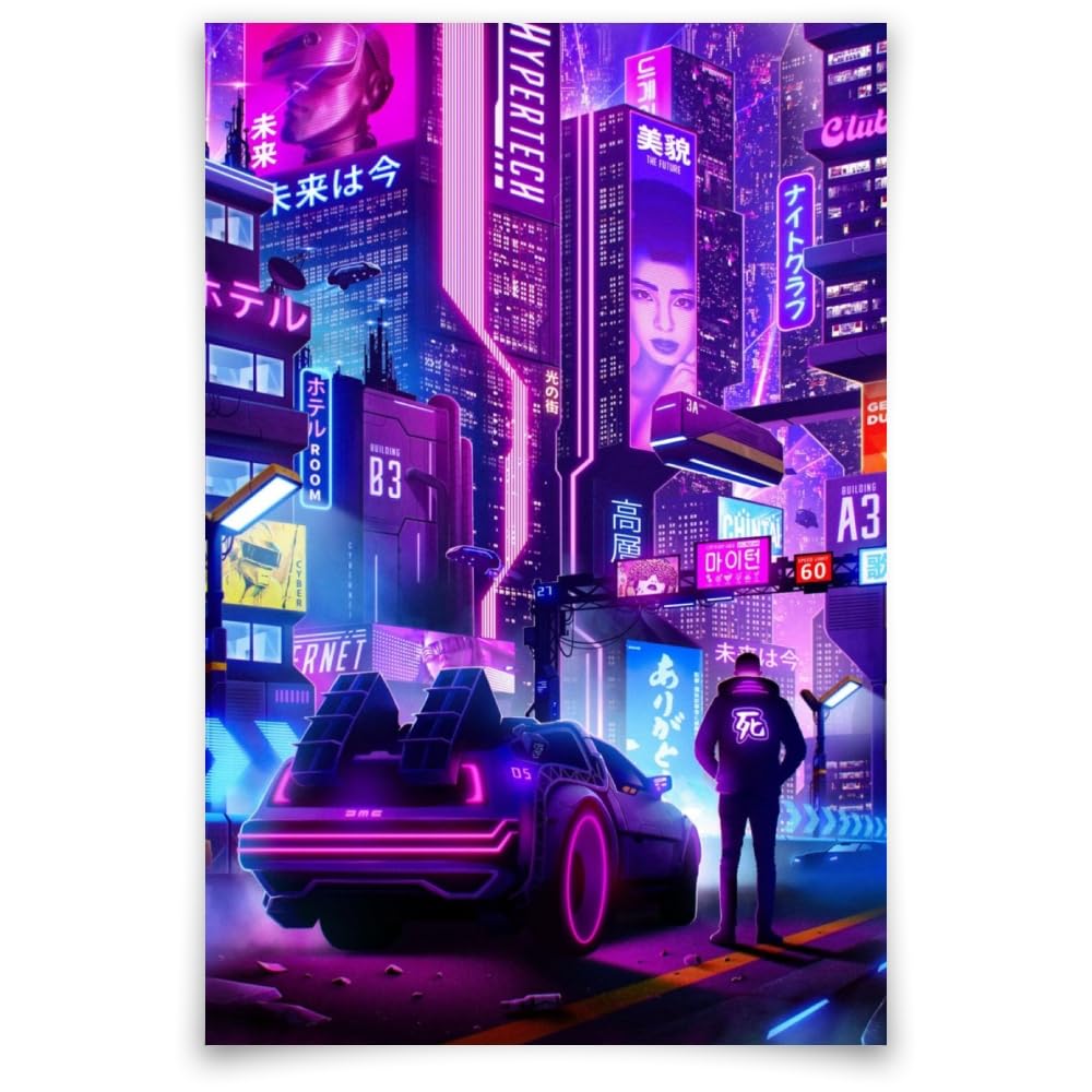 Amazon.com: LivelyGazelle Cyberpunk Road-44Japanese Cyberpunk