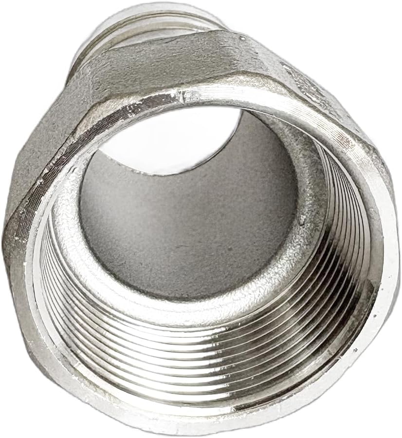 1-1/2"(40.5mm) Barbed Hose x 1-1/2" NPT Female Barbed Hose Fittings 304 Stainless Steel Home Brew Fitting