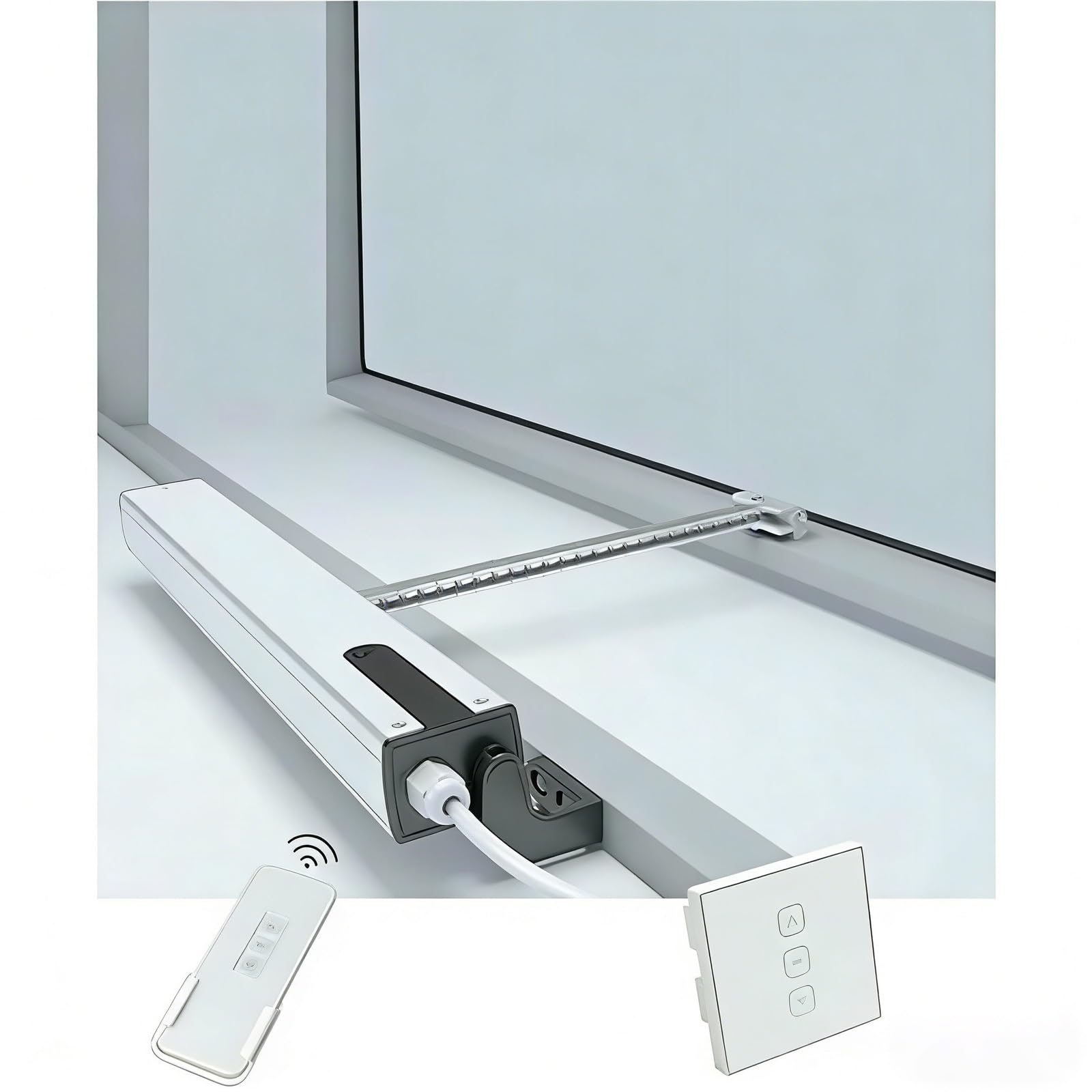 Apri finestra elettrico 24V Attuatore a catena automatizzato per finestre da tetto e ventilazione Telecomando per un funzionamento comodo e sicuro Aprifinestra motorizzato 300mm