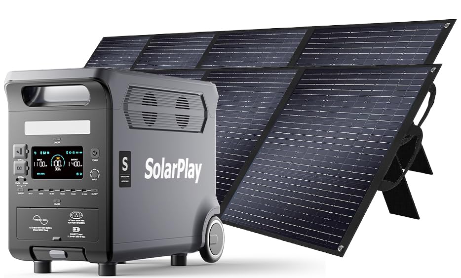 Amazon.co.jp: SolarPlay Q3600 ポータブル電源 2枚 ソーラーパネル