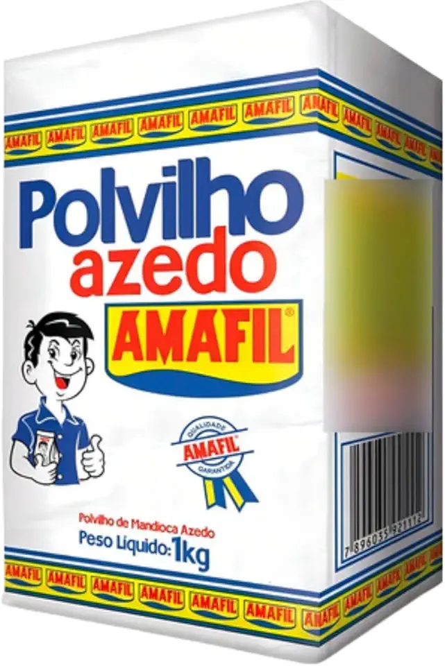 Polvilho Azedo Farinha Fécula De Mandioca 1kg Amafil