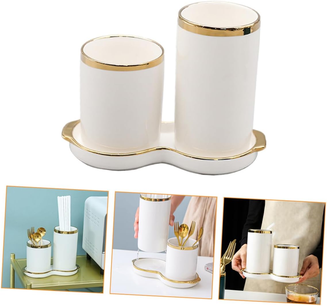 Mikinona Silverware Holder for Party Organizer Silverware Organizer Lid Chopsticks Shelf Kitchen Storage Rack