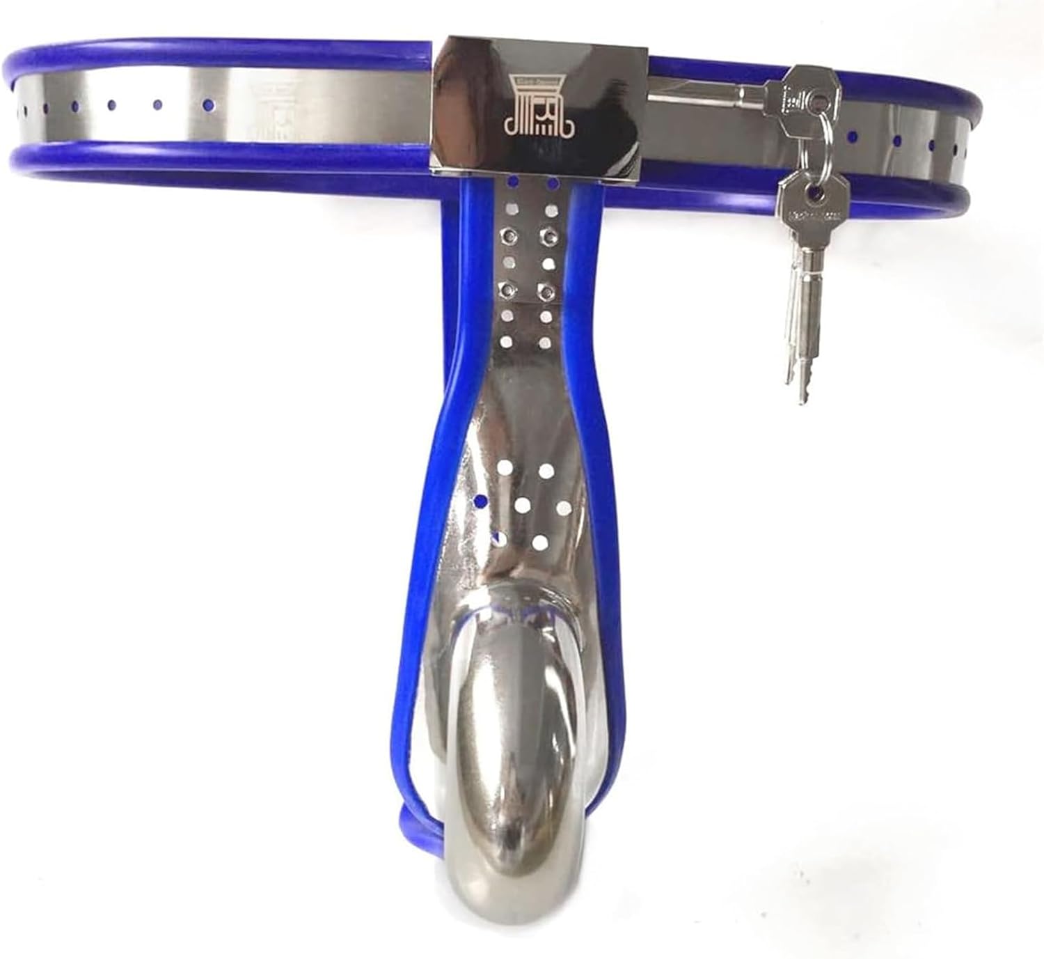 Chastity Belt for Men SM Penis Cage Chastity Cage Bondage Chastity Device, Stainless Steel Penis Cage with Invisible Lock Restraint Costumes Sex Toy for Men