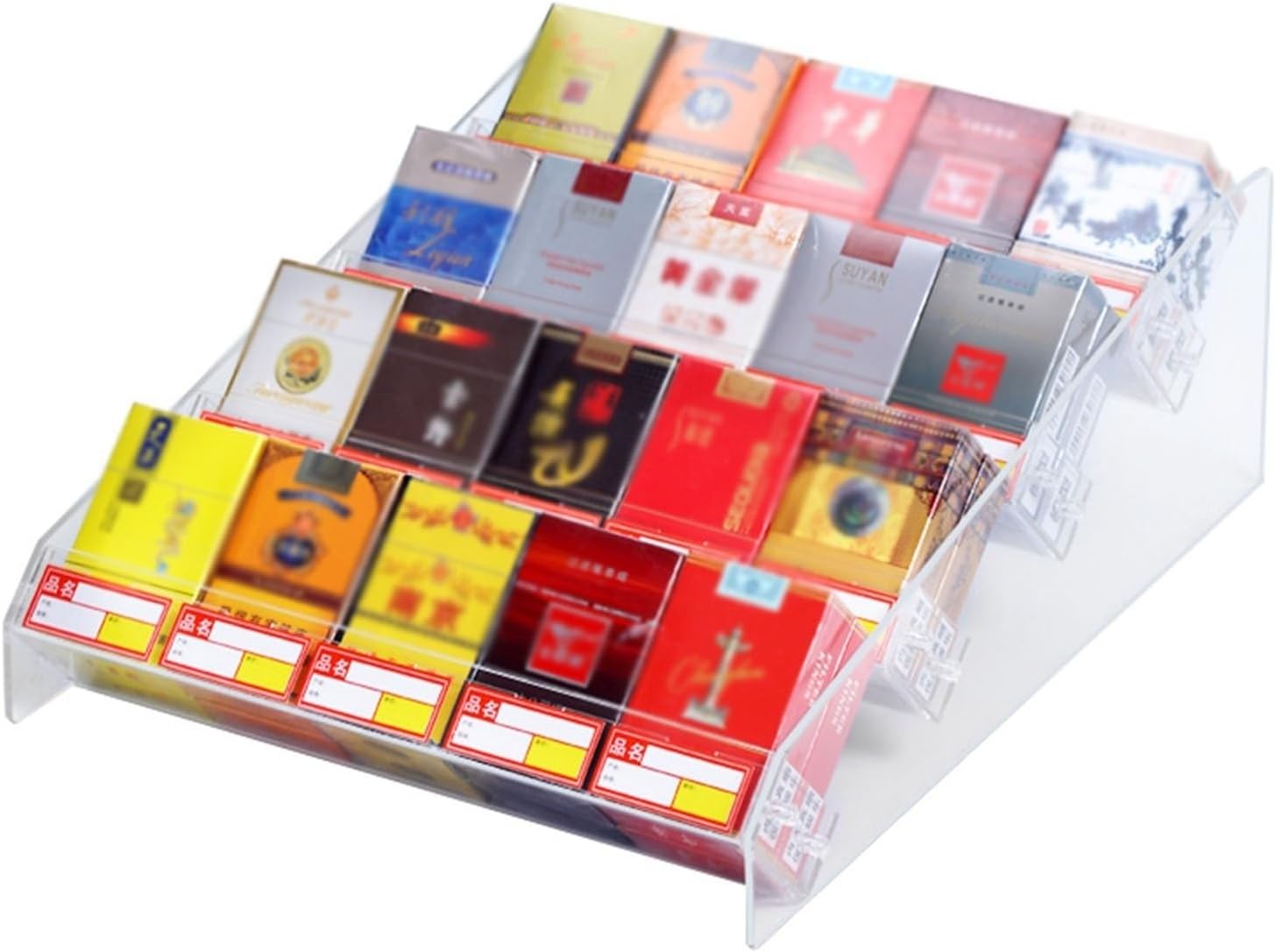 Commercial Cigarette Shelf, Acrylic Matchbook Display Case with 45