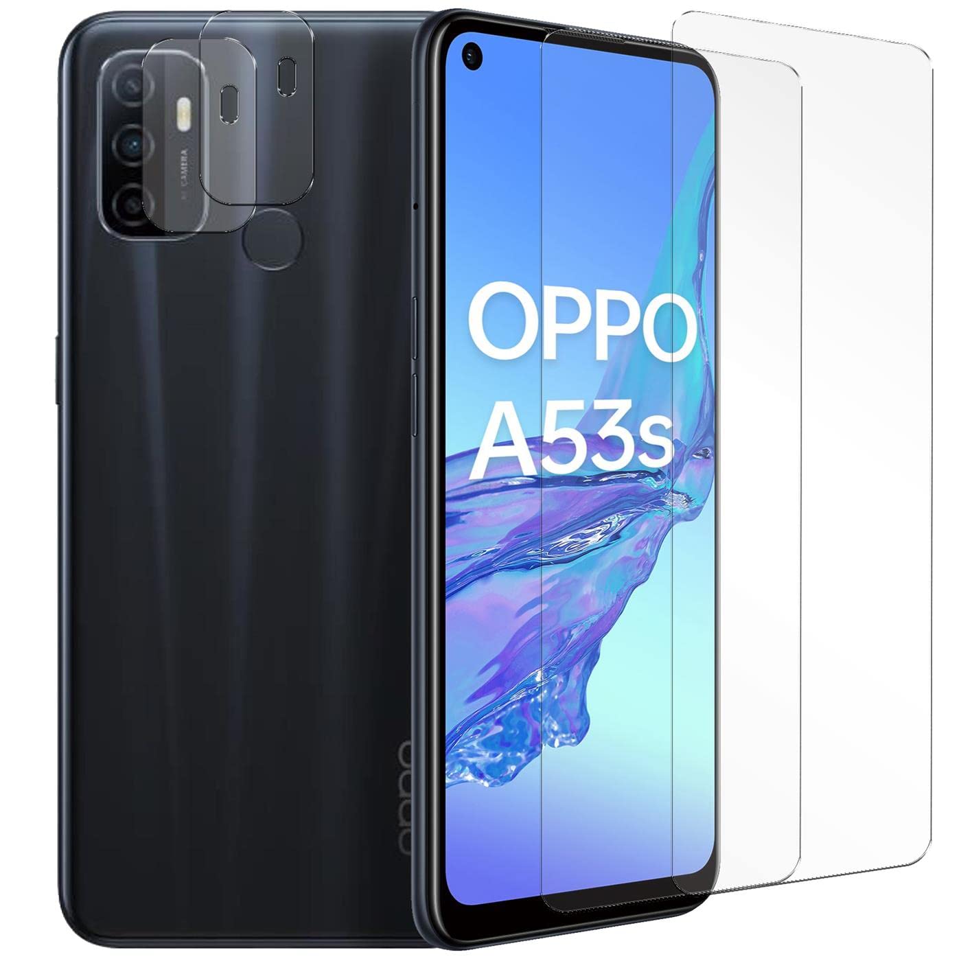 4 Pezzi Per OPPO A53 Vetro OPPO A53 Vetro Temperato 9H HD - Foto 9