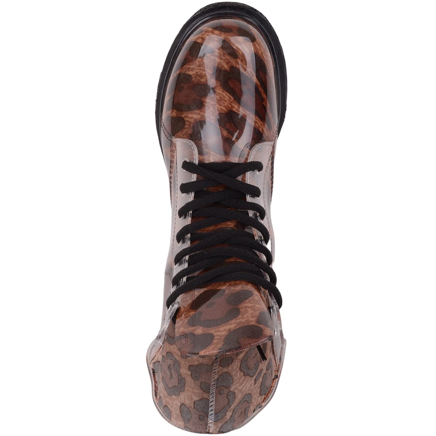 Absolute Footwear Botas impermeables de invierno con estampado de leopardo para mujer