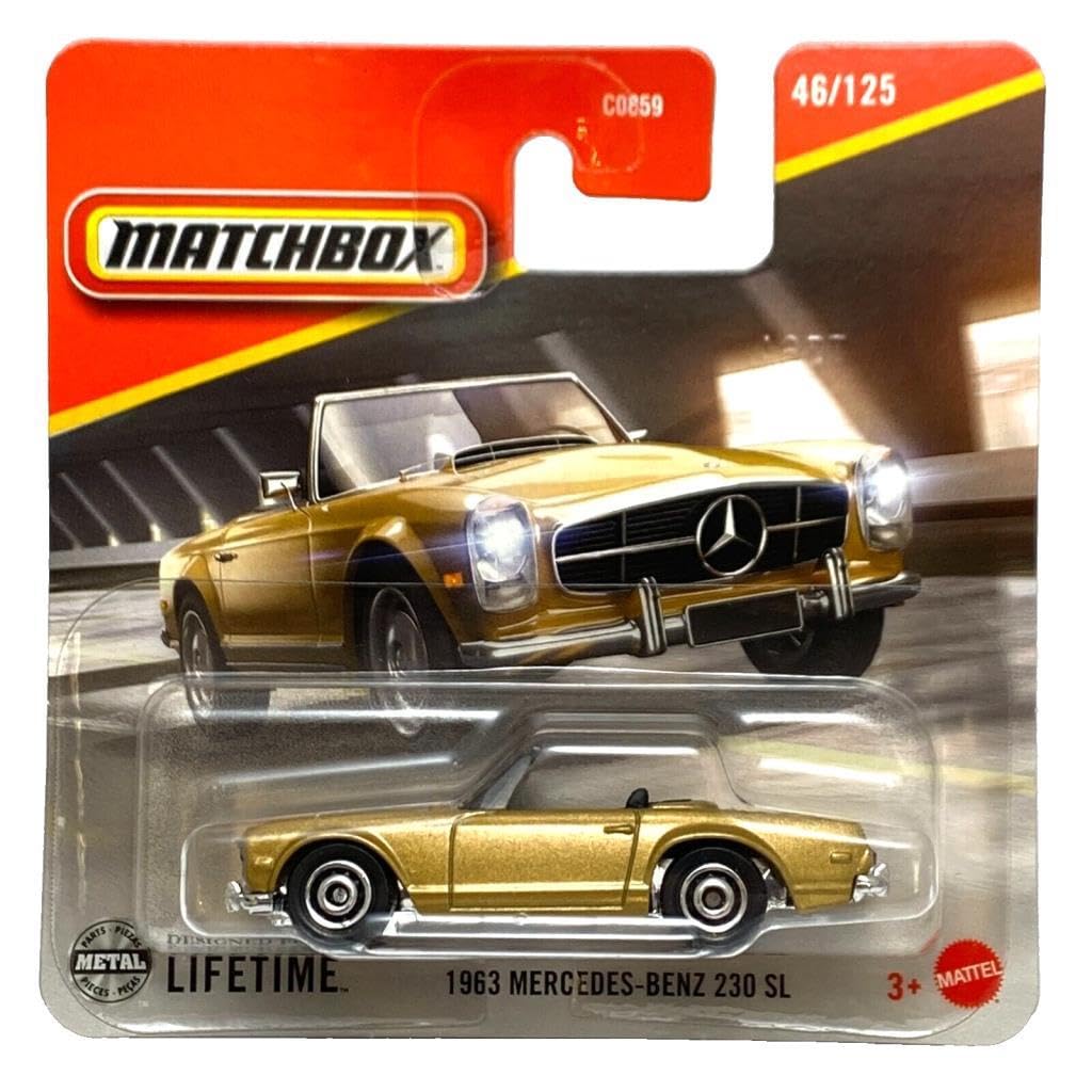 C0859 Matchbox 1:64 Single Cars 1963 Mercedes Benz 230 SL JBR79