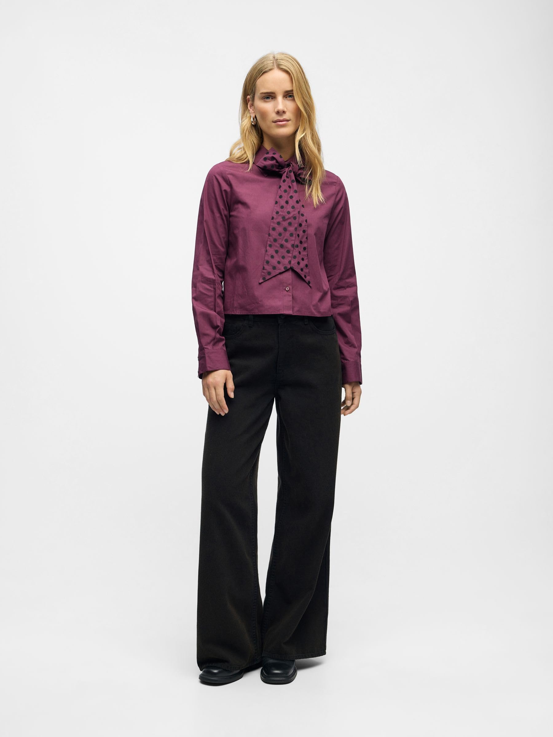 Object Object Female Hemd Bohèmeschleifen Object Camicia Femminile con Fiocchi Bohémien Donna (Pacco da 1)