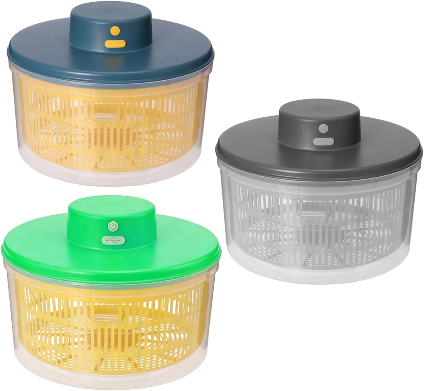 High Efficiency Vegetable Dehydrator Machine Rechargeable for Salad Drying Quiet Operate Quick Drying Fruit Kitchen Tool