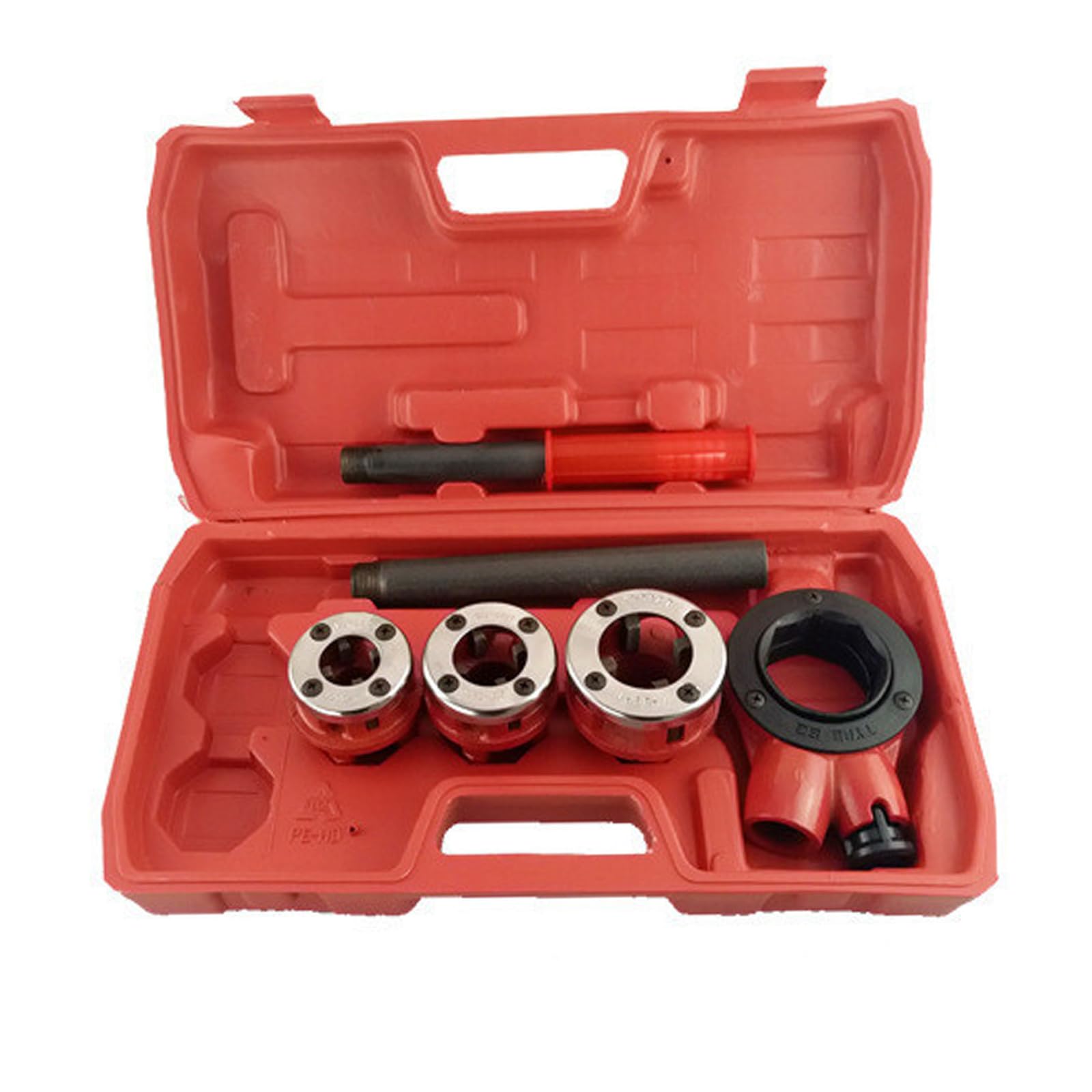 Kit de herramientas de roscado de tuberías, juego de instalación de operaciones manuales para varias herramientas de roscado manual, herramienta de fontanería profesional