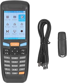 Wireless QR Code Scanner 2.4GHZ Portable 2D Bar Code Reader with 2.8 Inch Color Screen Display for Factory, Desk, Warehouse, Cash Register