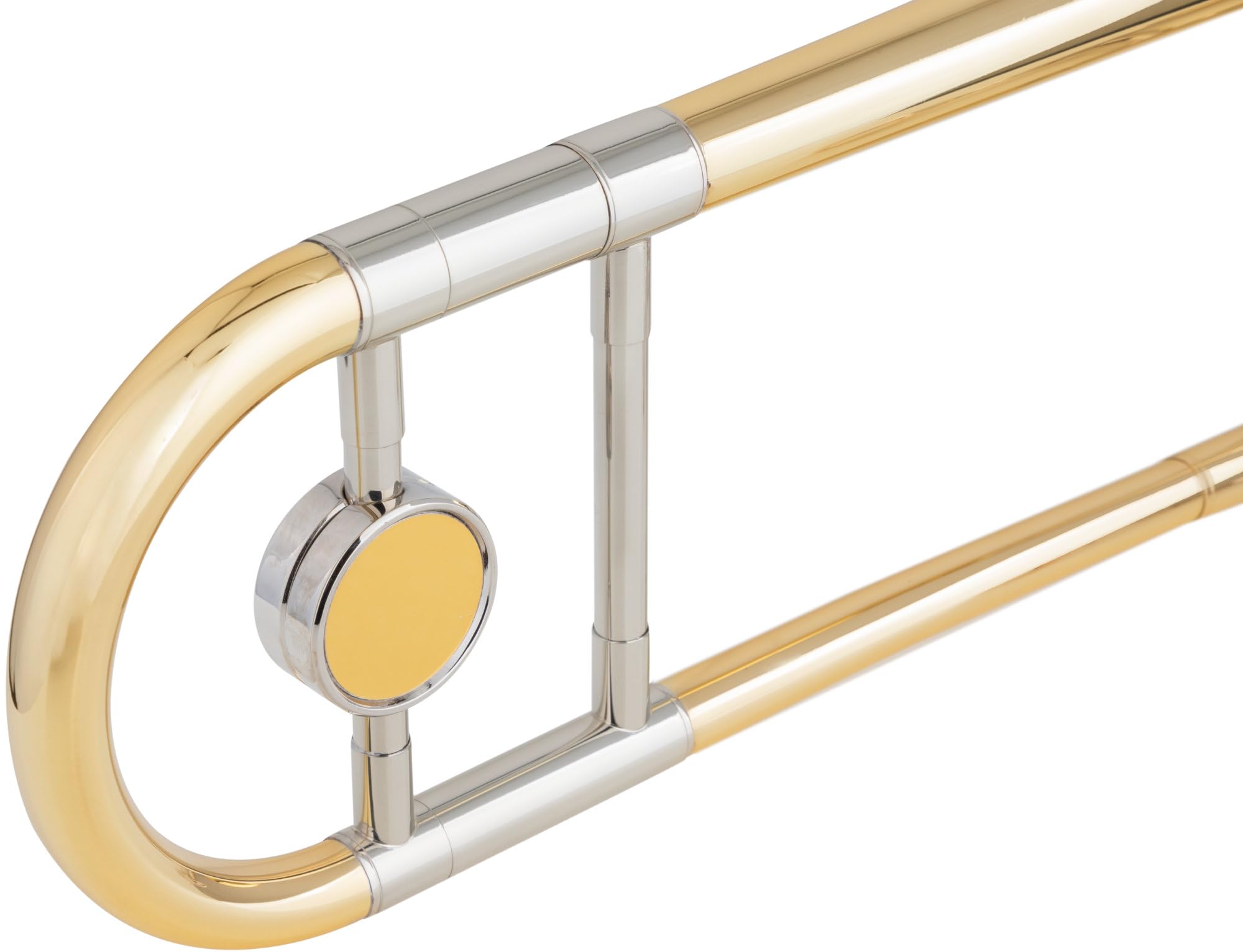 Trombone Ténor Classic Cantabile TP-42 - Accordage Bb - Laiton - Coulisse Intérieure en Maillechort - incl. Étui, Embouchure et Chiffon de Nettoyage