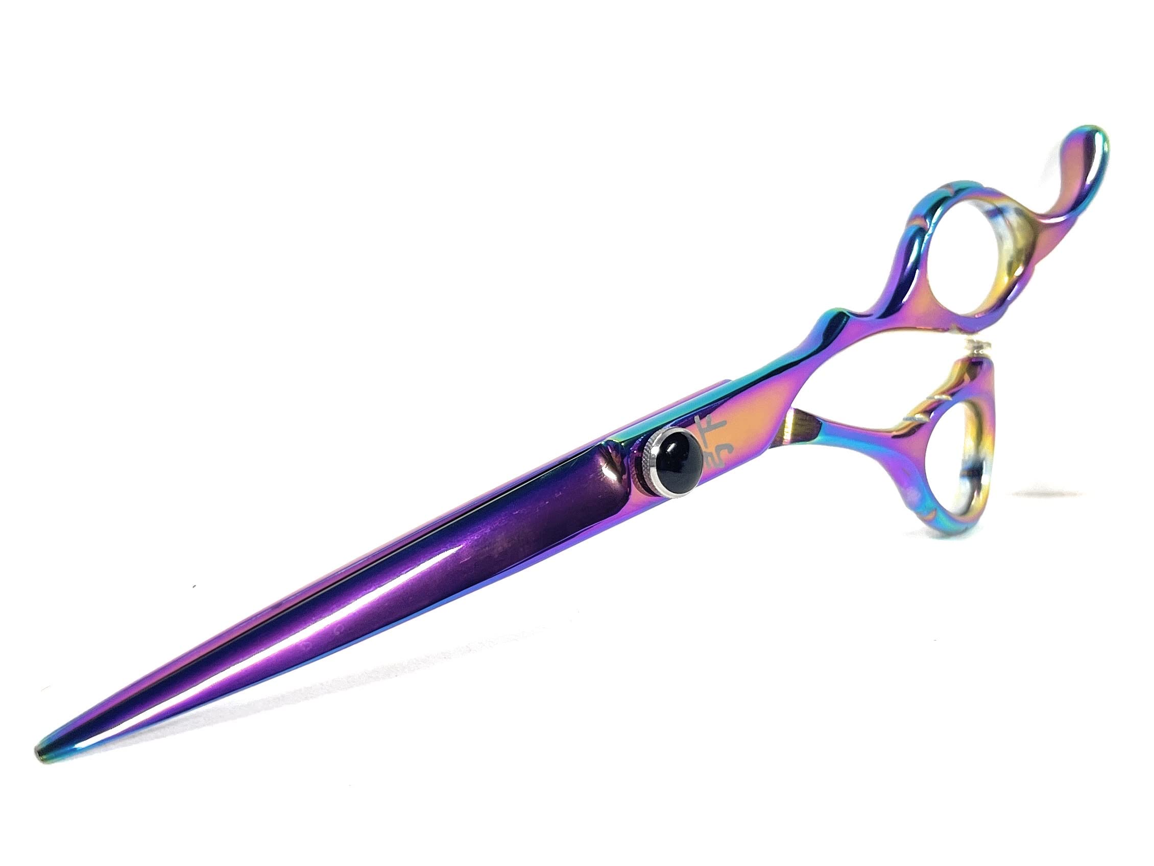 Titan Rainbow Haarschere – 14 Cm, Professionell, Aus Japanischem Stahl, Mit Abnehmbarer Fingerablage