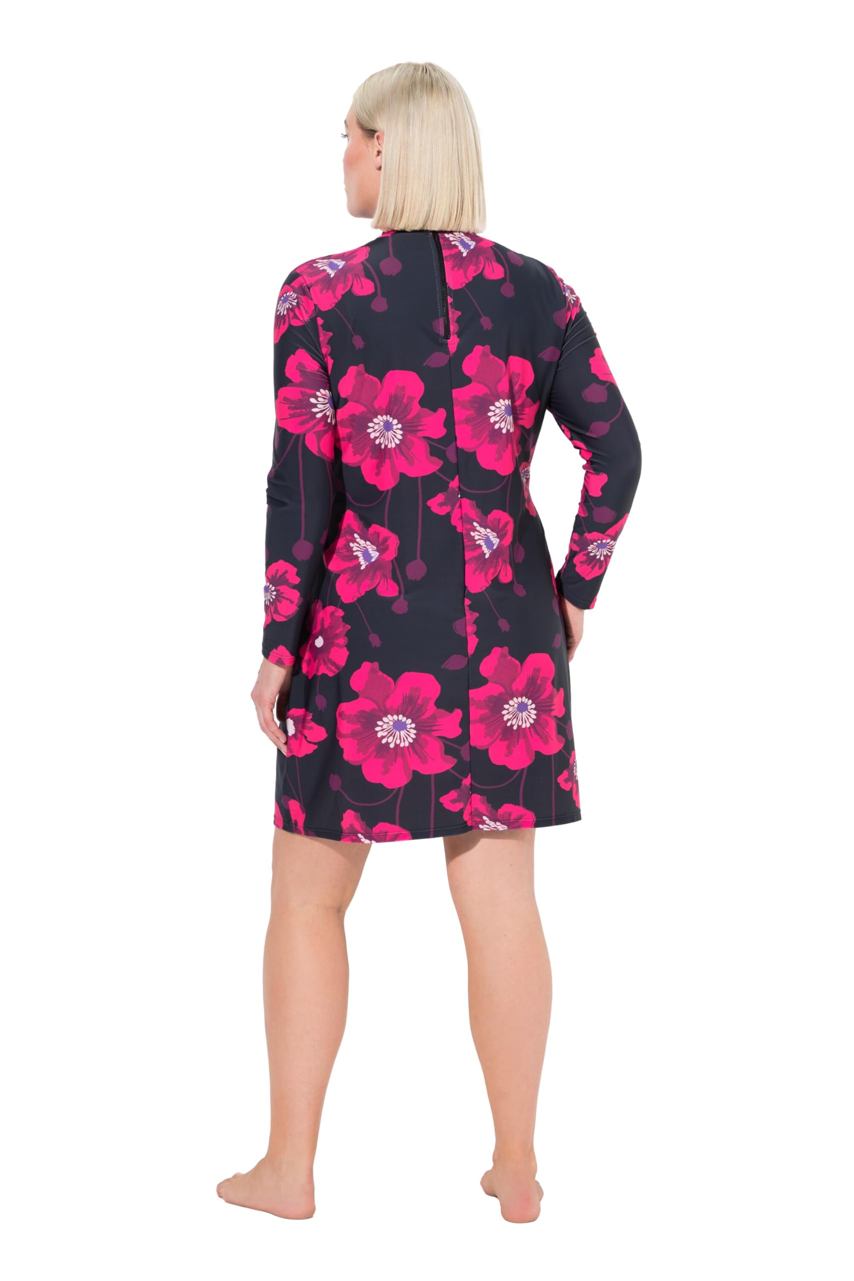 Ulla Popken Strój kąpielowy jednoczęściowy Kobiety Badekleid Fullcoverage Blüten
