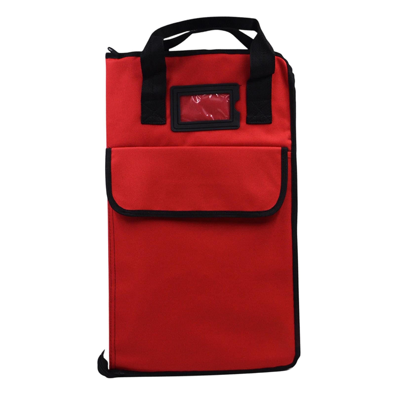 Colaxi Drum Stick Bag Drumstick Handbag Holder Heavy Duty Teens Hold 12 Pair Professional with Large Pockets Storage Bag Mallet Case, Red