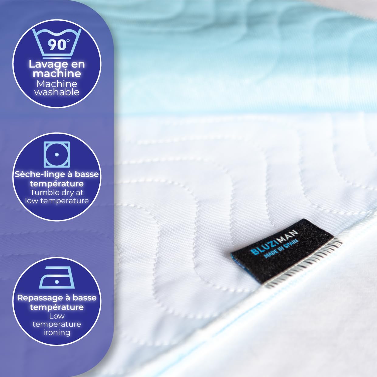 Alèse Imperméable Protege Matelas Absorbant Impermeable Fabriqué en Europe, Alese Lavable Oeko-TEX Lit Bébé Enfants Adultes Protection pour Incontinence Alaise pour Chien (135x90cm, Pack 1)