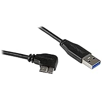 StarTech.com Cavo Micro USB 3.0 Slim, USB-A a Micro-B ad Angolo Destro da 2 M