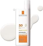 La Roche-Posay Anthelios Sunscreen SPF 50, Ultra-Light Fluid Broad Spectrum SPF 50, Face Sunscreen with Titanium Dioxide Mineral, Lightweight & Fast-Absorbing, Oil-Free, Matte Finish