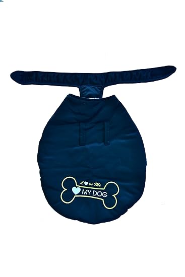 Best Dogista Winter Dog Coat Jacket with Heavy Fur Ultra Warm Wind & Water Proof in Super Poly (Color May Vary) 22 Inch Large