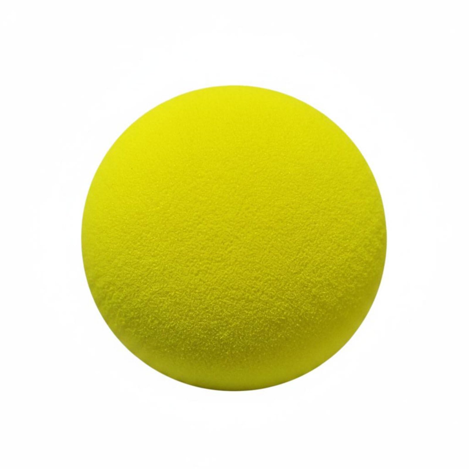 Low Noise Quiet Pickleball Smooth Surface Soft Pickleball Solid Solid Center Indoor Practice Ball Realistic Rebound for Children, Families, Training, Playtime, Yellow-image-11