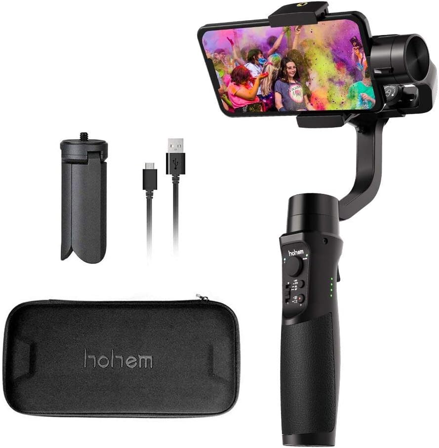 Smartphone Gimbal Stabilizer,iSteady Mobile Plus 3-Axis Handheld Phone Gimble with Face Object Auto Tracking for iPhone XS/XR/X/8/8 Plus,Samsung S10,S9,Note 9/8,Huawei P30