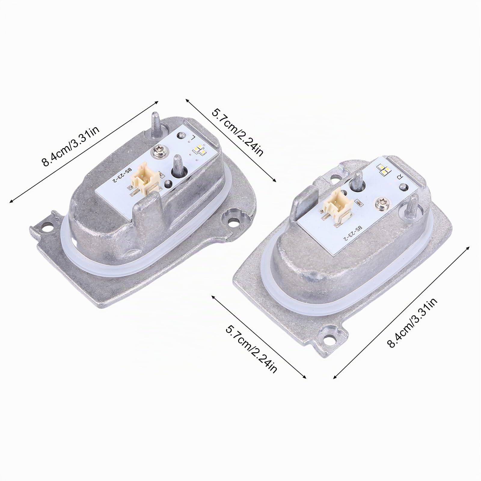 1 paire de module LED DRL pour lampe de jour Ysimee, compatible pour A3, remplace 8V0998473B 8V0998474B, contrôleur pour phare au xénon, contrôleur pour entraînement de phare