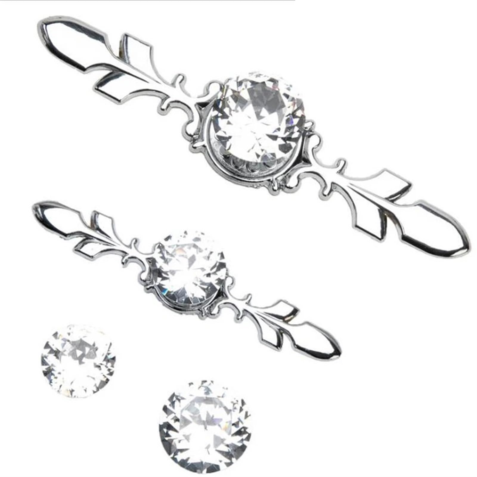 Bouton en verre cristal diamant MBS0014-4 de haute quincaillerie pour placard