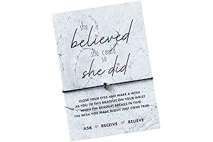 She Believed She Could So She Did Wish Bracelet
