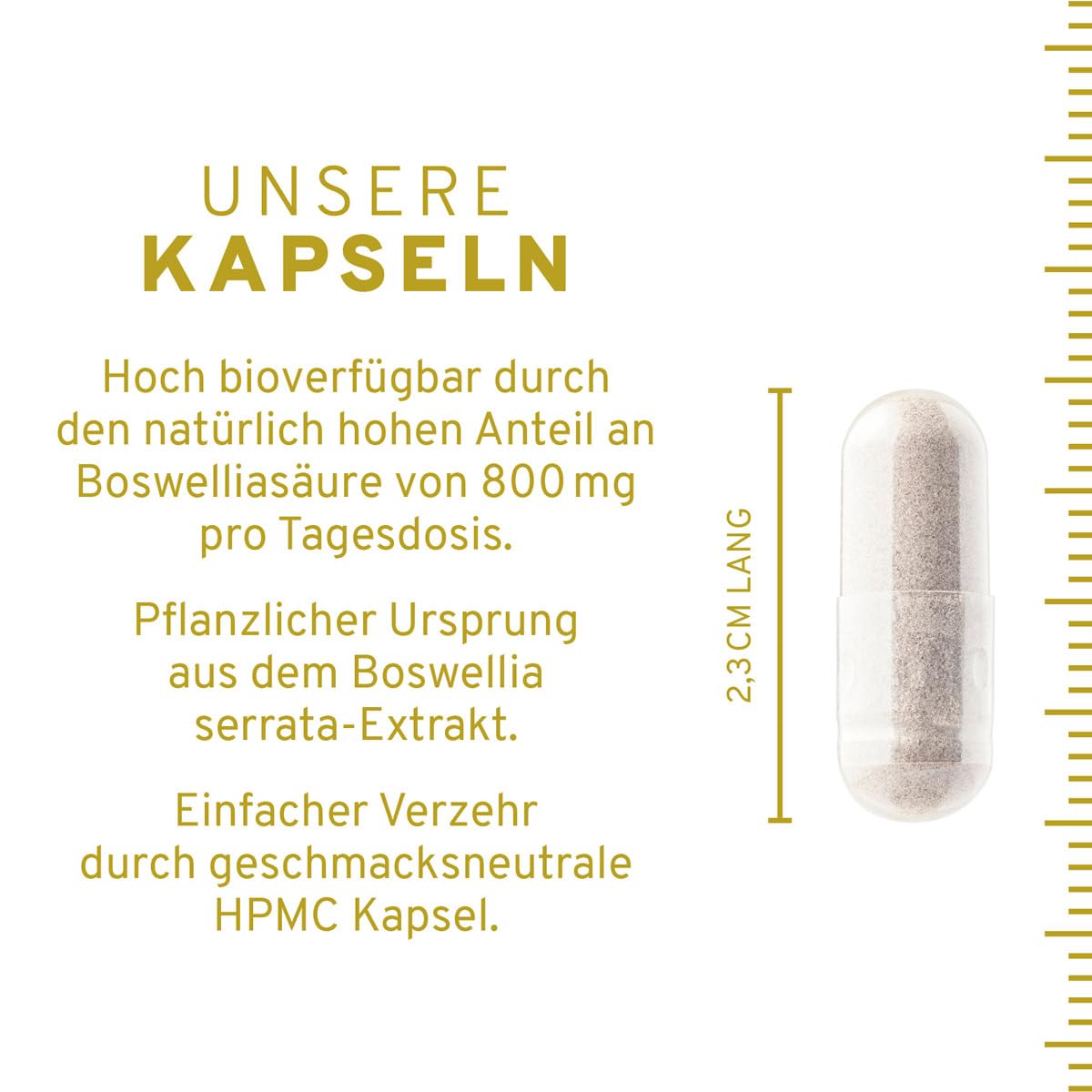 InnoNature Weihrauch Kapseln, Boswelliasäure | aus natürlichem Weihrauch Extrakt (Boswellia Serata) | 120 Kapseln, 1.230 mg Weihrauch Extrakt, 170mg Leinsamenmehl