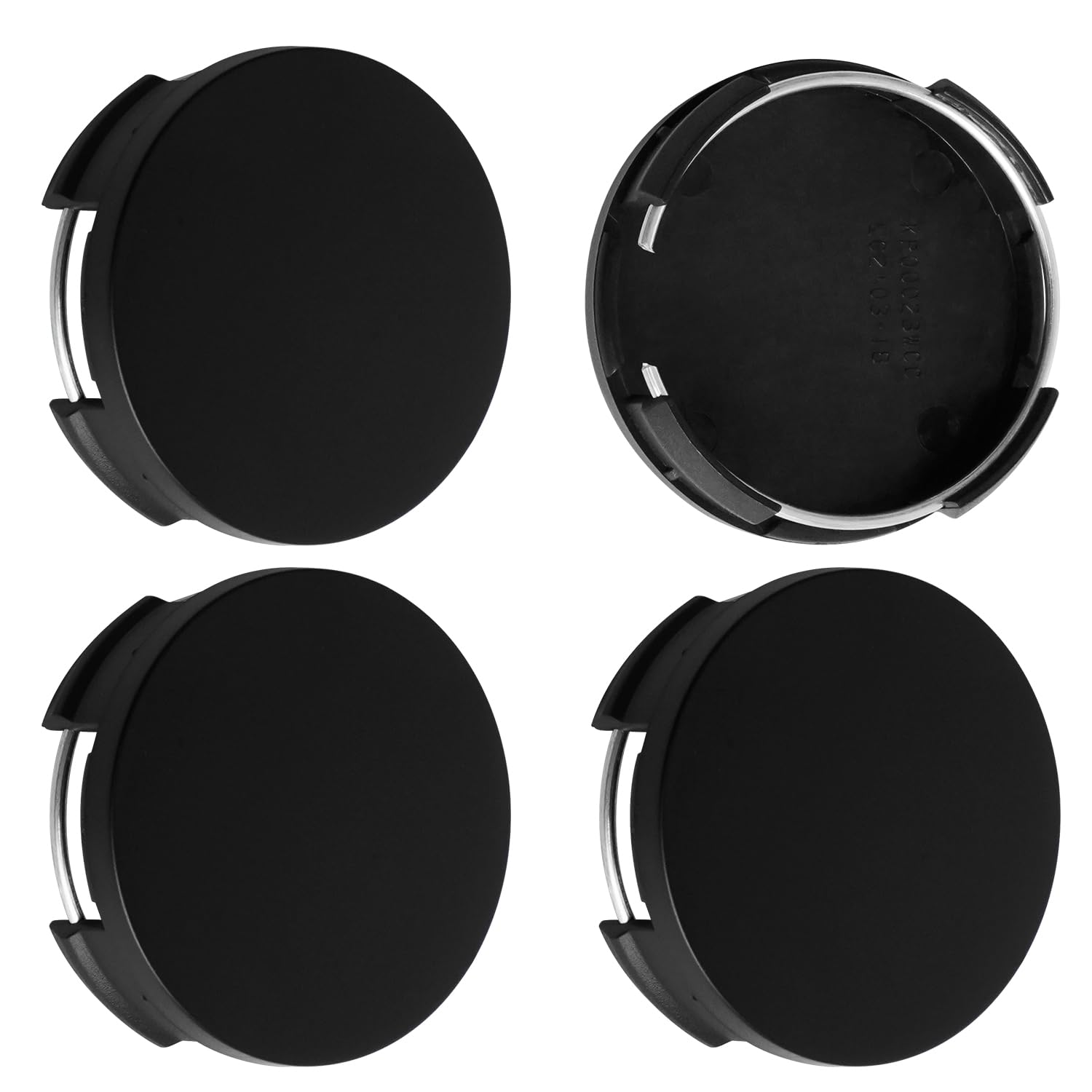 Photo 1 of 2.5Inch 63MM Wheel Center Caps for Toyota Corolla Camry Highlander RAV4 Rim Hub Caps, Pack of 4 (Matte Black, Outer 63MM, Inner 61MM, Easy DIY Installation)
