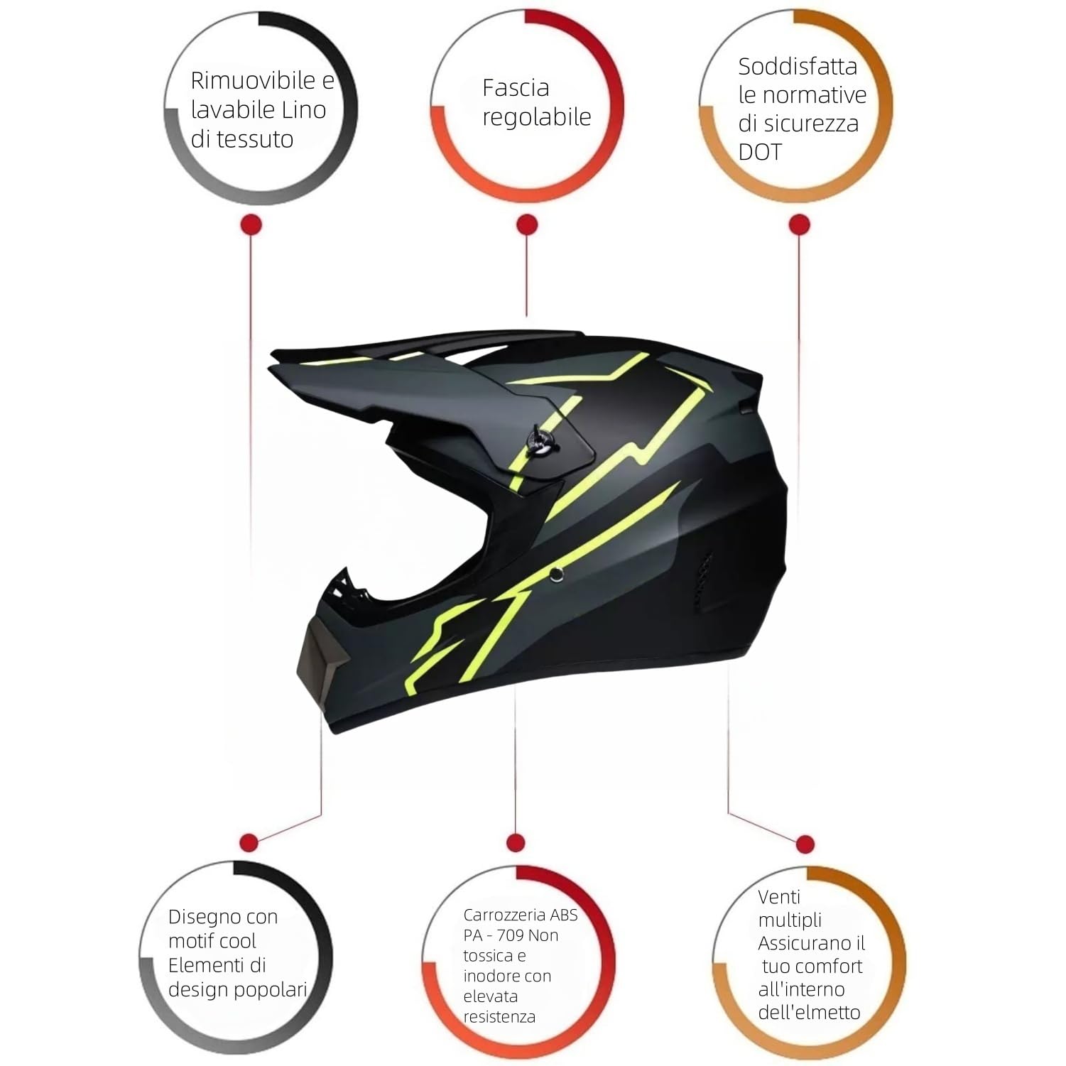 Casco Motocross Bambino - Casco da Cross per Bambini 3-10 Anni, Casco Integrale MTB con Mentoniera Removibile, Casco Moto Bambino Sicuro per Quad e Scooter (SpiderMan/Design Personalizzato)