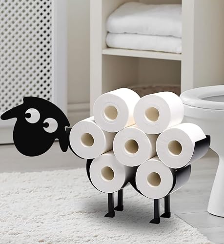 Miniatura 8 de Soporte de papel higiénico de mariposa negro, soporte de papel de animal, soporte de papel de metal decorativo, divertido almacenamiento de papel