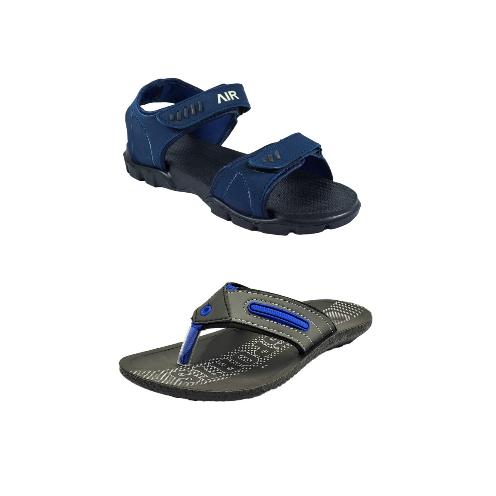 CLASSICA CClassica Mens Sandals for Men I SHARK-3=BLACK AND PERFECT-4=BLACK Royal .BLUE (Pack Of 2) (numeric_9) (B0BWV5KLF7) Amazon Price History, Amazon Price Tracker