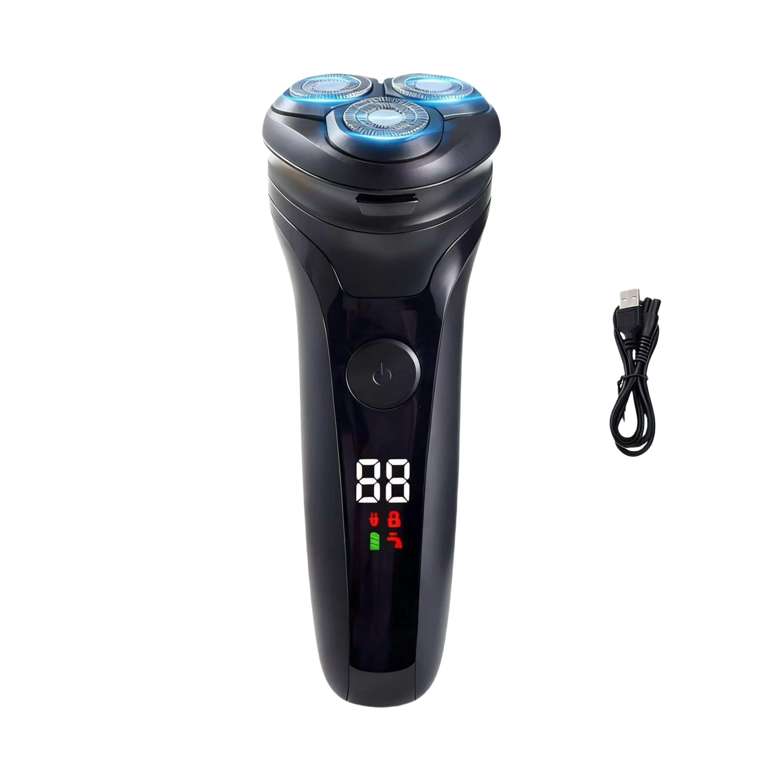 Lorrtta USB Charging Electric Razor for Men, Cordless 90-Min Runtime Electric Shaver with LED Display, IPX5 Waterproof Shavers with Pop-Up Trimmer for Smooth Shaving, Gift for Men-image-18