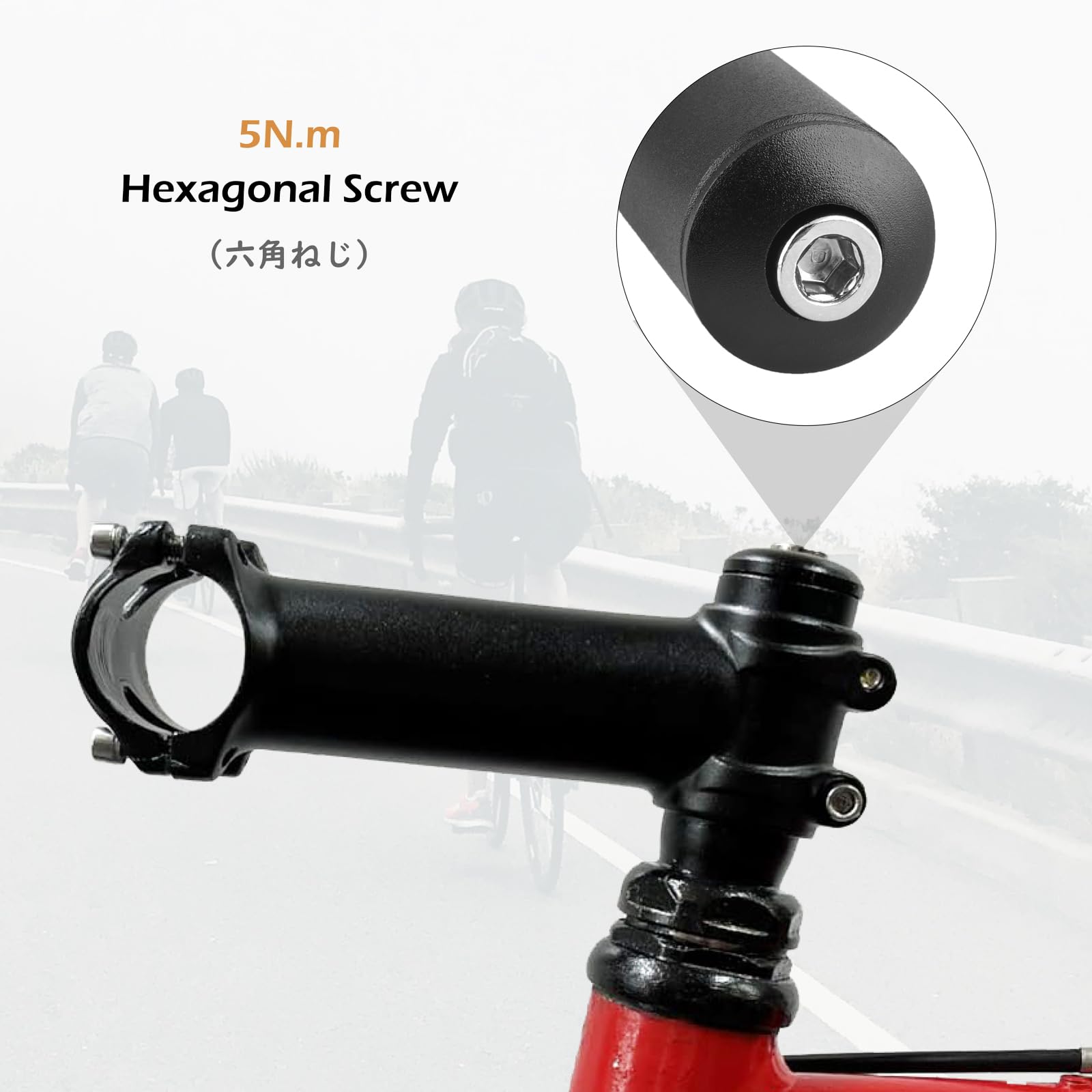 TRIWONDER Przedłużenie kierownicy rowerowej 150 mm, uchwyt widelca 22,2 mm / 25,4 mm, podwyższenie/podnoszenie kierownicy do MTB rower wyścigowy miejski i szosowy