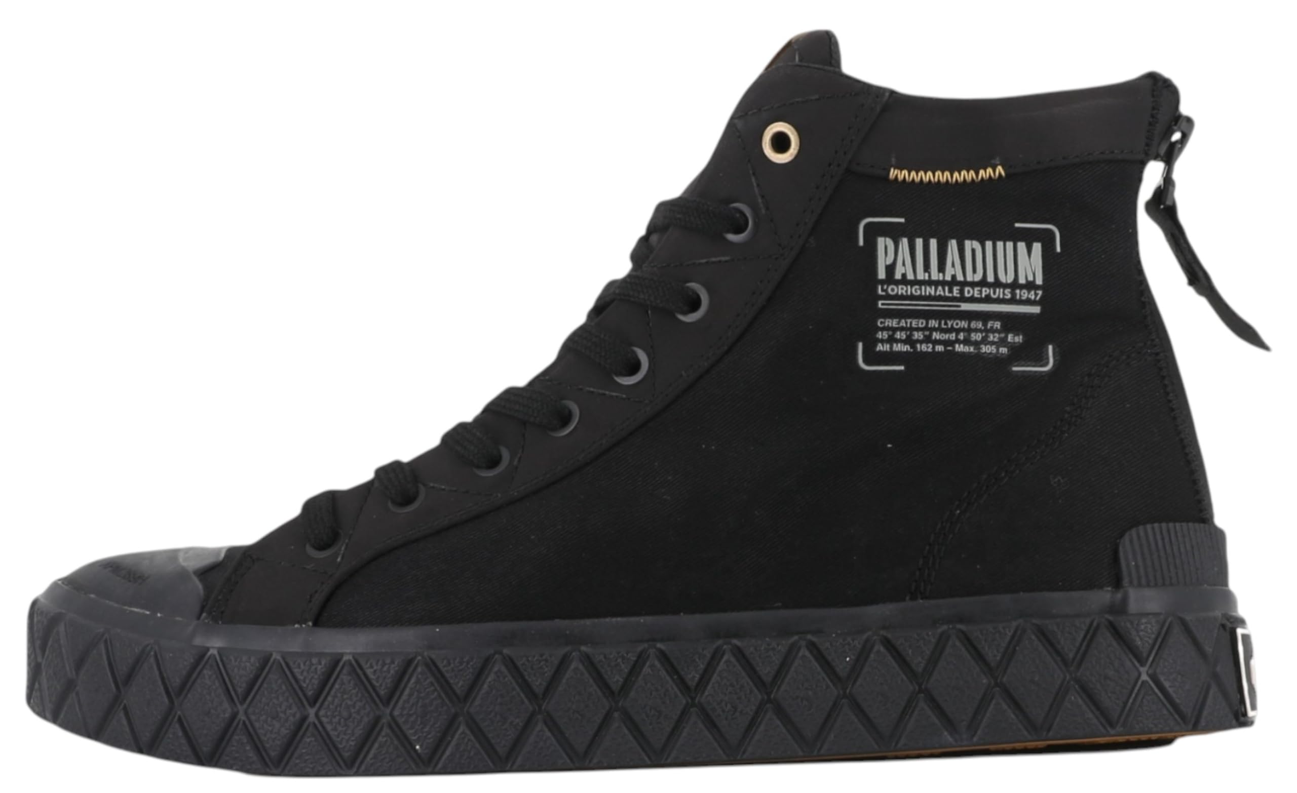 Palladium Unisex Palla ACE Detroit Basket, Black, 39 EU, Black, 7 UK