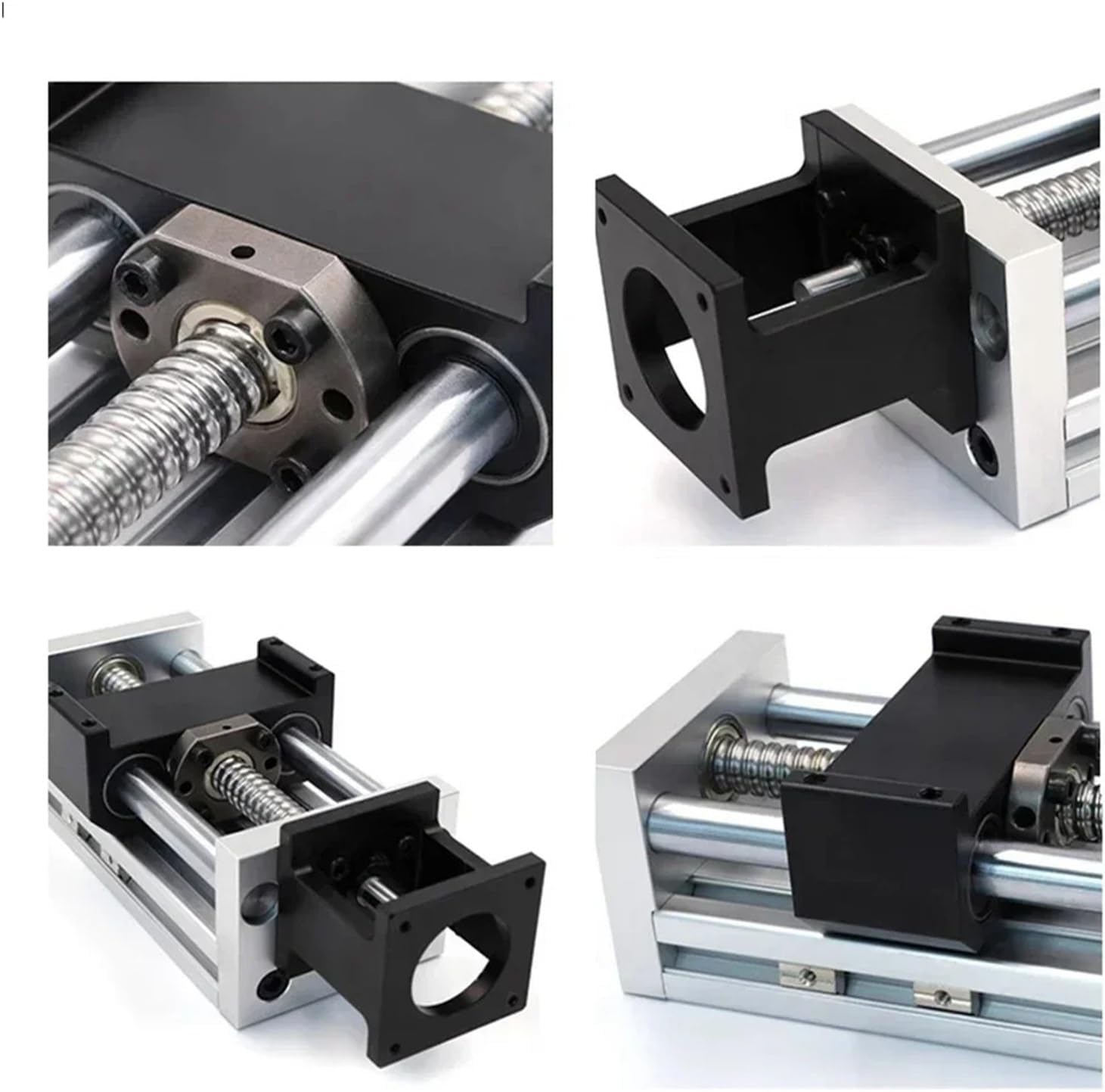 90mm Width Linear Guide Rail Electric Or Handwheel Sliding Table SFU1605/1610 BallScrew 50-1200mm Linear Actuator XYZ Axis CNC(for 60 Servo Bracket,SFU1605-1100 Stroke)